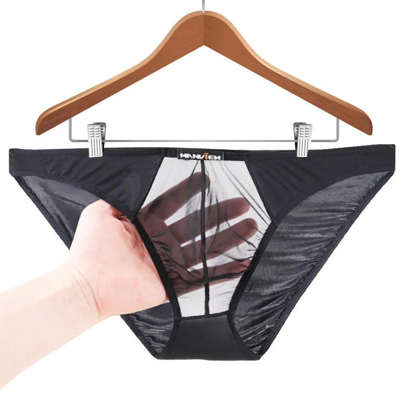New Novelty Manview male panties Gay underwear Men Ice Silk Fabric Low Waist U Convex Sexy Crotch Transparent Gauze Briefs 8514
New Novelty Manview male panties Gay underwear Men Ice Silk Fabric Low Waist U Convex Sexy Crotch Transparent Gauze Briefs 8514