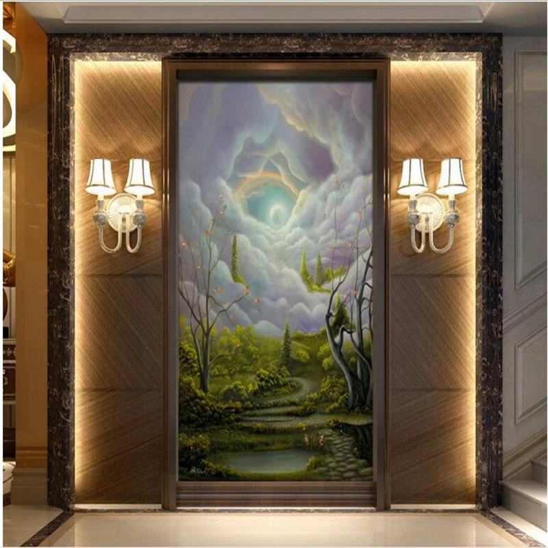 beibehang Large Custom Wallpapers Fantasy Alice in Wonderland Landscape Oil Paintings papel de parede para quarto de menina
beibehang Large Custom Wallpapers Fantasy Alice in Wonderland Landscape Oil Paintings papel de parede para quarto de menina