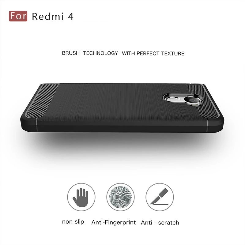 Чехол для телефона Xiaomi Redmi 4 Pro 4X 4A противоударный матовый тонкий мягкий