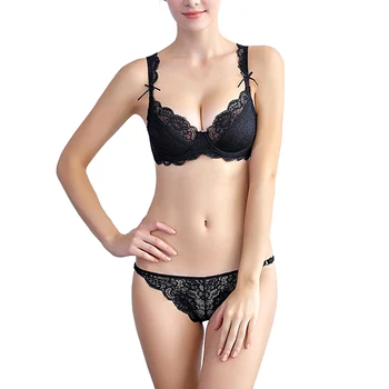 New Sexy Lace Bra Set For Women Bowknot Push Up Solid Color Ladies Underwear Set Wireless Female Bra And Adjustable Briefs Set
New Sexy Lace Bra Set For Women Bowknot Push Up Solid Color Ladies Underwear Set Wireless Female Bra And Adjustable Briefs Set