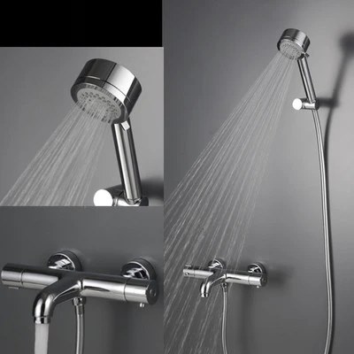 Bathroom Chrome Thermostatic Shower Set Wall Mounted BatShower Mixer w/ Dheld BatMixer Thermostat Finish
Bathroom Chrome Thermostatic Shower Set Wall Mounted BatShower Mixer w/ Dheld BatMixer Thermostat Finish