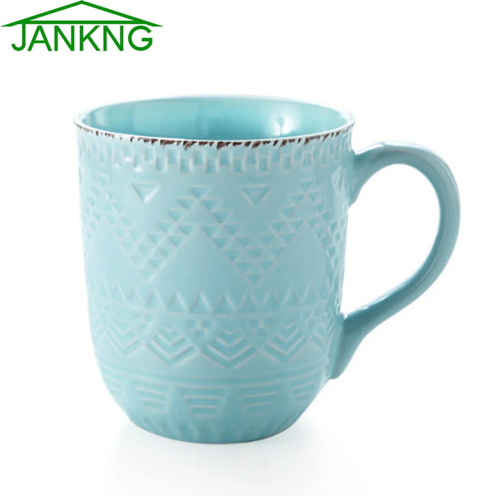 JANKNG 500mL Relief Handmade Ceramic Mug Cups Western Style Water Bottle Blue White Coffee Milk Tea Mugs Birthday Girl Gift
JANKNG 500mL Relief Handmade Ceramic Mug Cups Western Style Water Bottle Blue White Coffee Milk Tea Mugs Birthday Girl Gift