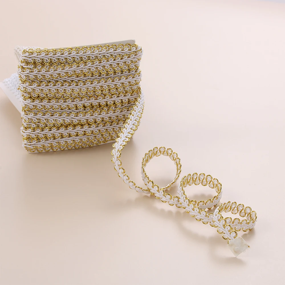 5M/Lot Gold Silver Lace Ribbon Centipede Braided Curve Lace Trim Fabric Sewing Lace DIY Clothes Accessories Wedding Crafts
5M/Lot Gold Silver Lace Ribbon Centipede Braided Curve Lace Trim Fabric Sewing Lace DIY Clothes Accessories Wedding Crafts
