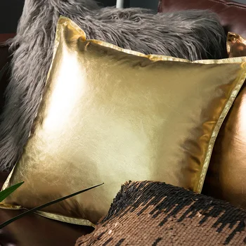 Metal Golden Sliver Luxurious PU Leather Pillow Cover Shining Decorative Cushion Cover 30X50CM Home Decor Soft Sofa Throw Pillow
Metal Golden Sliver Luxurious PU Leather Pillow Cover Shining Decorative Cushion Cover 30X50CM Home Decor Soft Sofa Throw Pillow