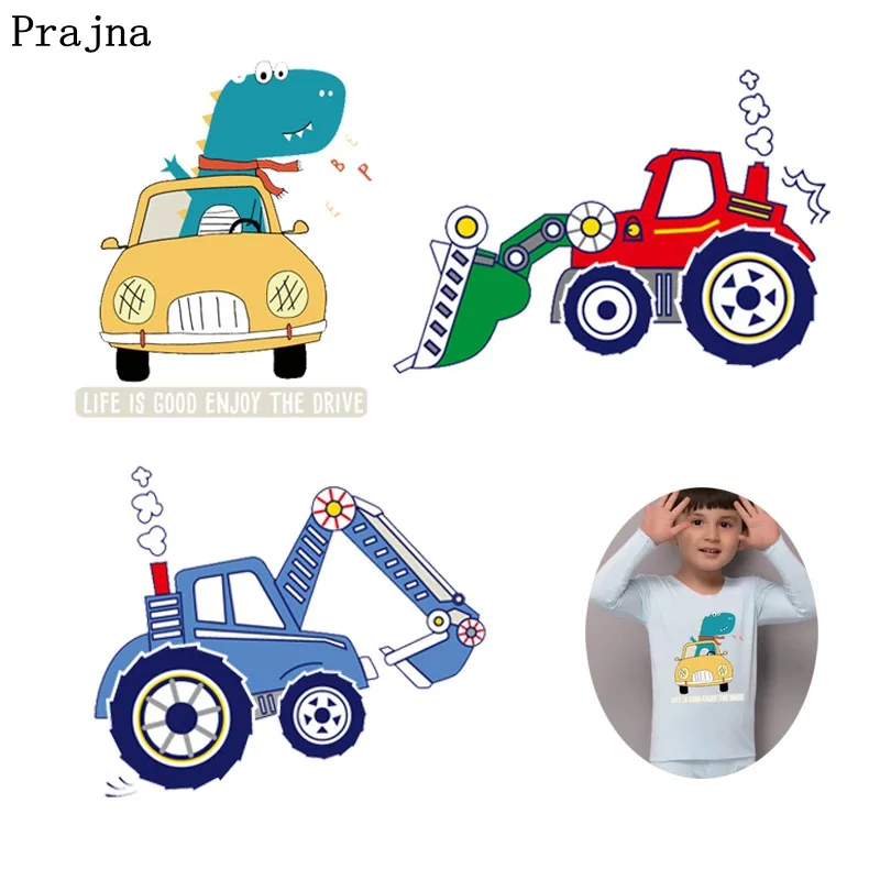 Prajna Cartoon Iron-On Transfer Excavators Cars Dinosaurs Patches For Clothing DIY Heat Transfers Vinyl Applique For T-shirt DIY
Prajna Cartoon Iron-On Transfer Excavators Cars Dinosaurs Patches For Clothing DIY Heat Transfers Vinyl Applique For T-shirt DIY