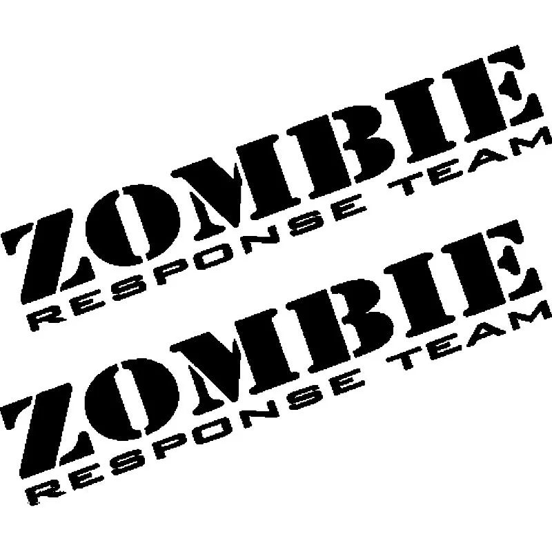 New 16CM*13.5CM Zombie Response Team Zombie Apocalypse Vehicle A Sticker A Pair Vinyl Decals Styling Black/Sliver C8-
New 16CM*13.5CM Zombie Response Team Zombie Apocalypse Vehicle A Sticker A Pair Vinyl Decals Styling Black/Sliver C8-