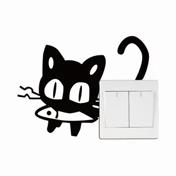 KG-160 Cute Cat and Fish Switch Sticker Creative Cartoon Animal Vinyl Wall Sticker for Home Wallpaper
KG-160 Cute Cat and Fish Switch Sticker Creative Cartoon Animal Vinyl Wall Sticker for Home Wallpaper