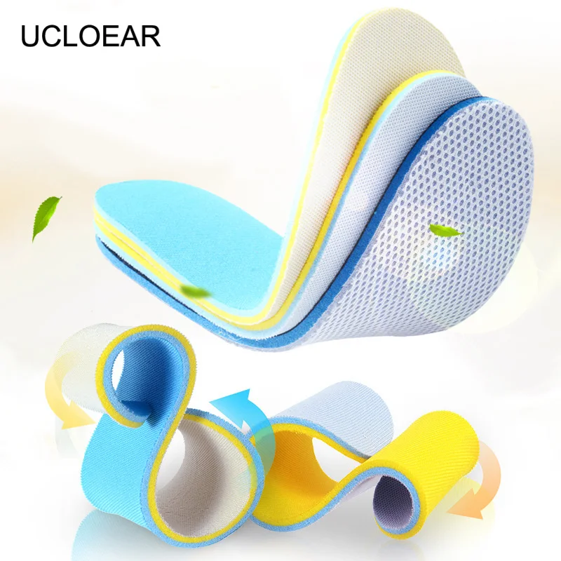 

Summer Breathable Sports Insoles Soft Sweat Absorbant Shoe Pad High Elastic Insole Running Comfortable Inserts For Shoes Pads