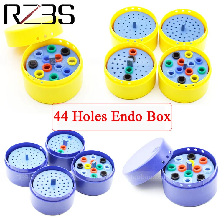 

44 holes endodontic box for FG 1.6mm bur,reamer and gutta percha points dentist disinfection and storage holder