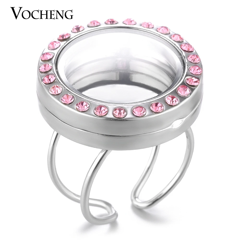 Vocheng 25mm Round Floating Charms Ring Resizable for Women Openable Glass Memory Lockets with Crystal 3 Colors VA-248
Vocheng 25mm Round Floating Charms Ring Resizable for Women Openable Glass Memory Lockets with Crystal 3 Colors VA-248