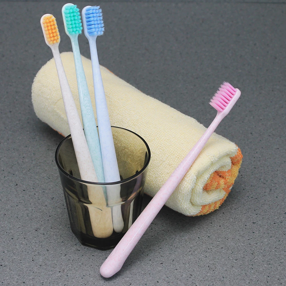 Family Pack 2/4pcs Creative Adult Soft Toothbrush Portable Wheat Straw Tooth Cleaning Nylon bristles Bristle Brush
Family Pack 2/4pcs Creative Adult Soft Toothbrush Portable Wheat Straw Tooth Cleaning Nylon bristles Bristle Brush