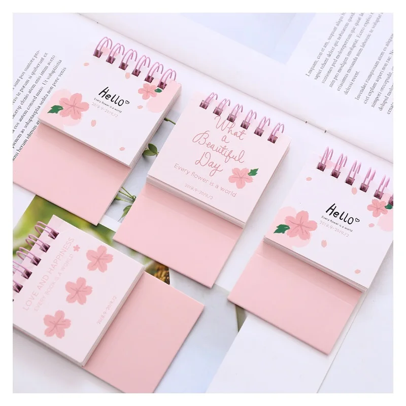 2019 Cute Cherry Blossoms Desk Calendar DIY Mini Portable Table Calendars Daily Schedule Planner 2018.09~2019.12
2019 Cute Cherry Blossoms Desk Calendar DIY Mini Portable Table Calendars Daily Schedule Planner 2018.09~2019.12