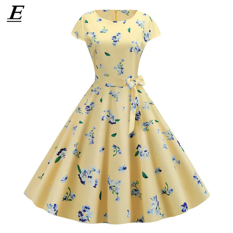 Yellow Women Dress New 2019 Casual Floral Elegant Retro Vintage 50s 60s Robe Femme Rockabilly Swing Pinup Vestidos Party Dresses
Yellow Women Dress New 2019 Casual Floral Elegant Retro Vintage 50s 60s Robe Femme Rockabilly Swing Pinup Vestidos Party Dresses