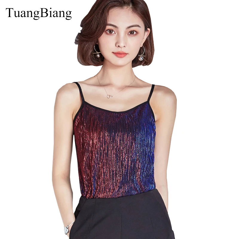 TuangBiang 2018 Women Sexy Summer Crop top Club Camis Bright silk Pink sleeveless Tanks Top Feminino Red Slim Roupas Vest Blusas
TuangBiang 2018 Women Sexy Summer Crop top Club Camis Bright silk Pink sleeveless Tanks Top Feminino Red Slim Roupas Vest Blusas
