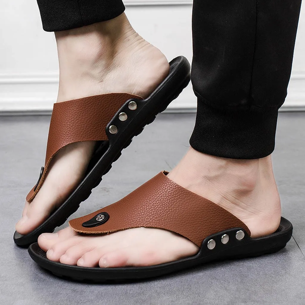 YOUYEDIAN Men summer flip flops Rome Flip Flop Beach Slipper Comfortable T-Strap Open Toe Slipper zapatos de hombre #y3
YOUYEDIAN Men summer flip flops Rome Flip Flop Beach Slipper Comfortable T-Strap Open Toe Slipper zapatos de hombre #y3