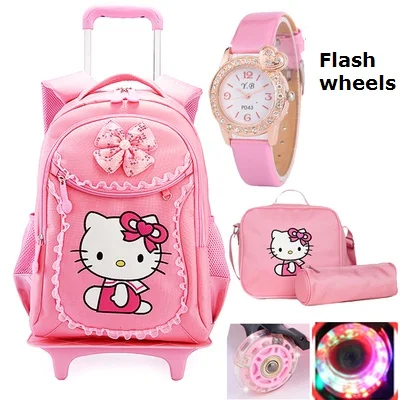 Hello Kitty Children School Bags Kids Backpacks Wheel Trolley Luggage For Girls Backpack Mochila Infantil Bolsas Zaini Scuola
Hello Kitty Children School Bags Kids Backpacks Wheel Trolley Luggage For Girls Backpack Mochila Infantil Bolsas Zaini Scuola