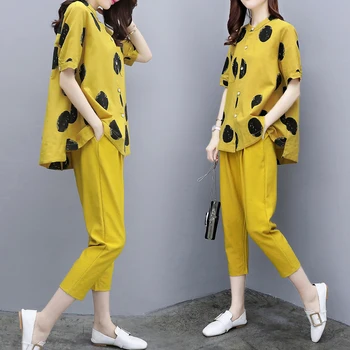 Large Big Size Polka Dot Two Piece Set Top And Pants Casual Tracksuit Women Conjunto Feminino Ensemble Femme Survetement
Large Big Size Polka Dot Two Piece Set Top And Pants Casual Tracksuit Women Conjunto Feminino Ensemble Femme Survetement