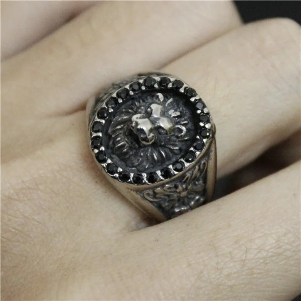 Drop Ship Size 7-13 Crystal Lion King Ring 316L Stainless Steel Man Boy Popular Top Quality Biker Chain Lion Ring
Drop Ship Size 7-13 Crystal Lion King Ring 316L Stainless Steel Man Boy Popular Top Quality Biker Chain Lion Ring