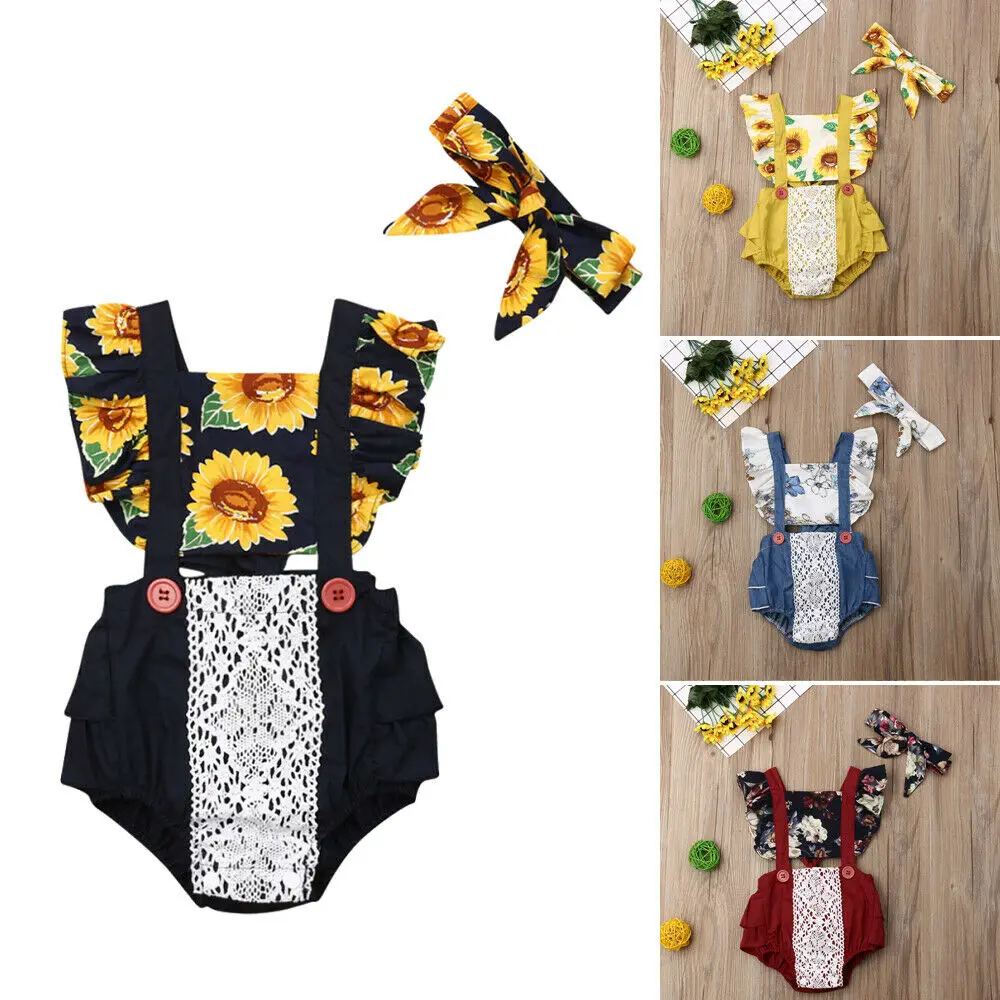 2019 Newest Style Toddler Baby Fashion Girl Spring Summer 2PCS Clothes Flower Romper Headband Jumpsuit Outfit Sunsuit 6-24Months
2019 Newest Style Toddler Baby Fashion Girl Spring Summer 2PCS Clothes Flower Romper Headband Jumpsuit Outfit Sunsuit 6-24Months