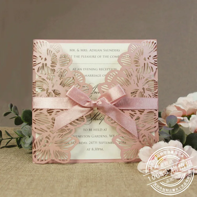 light pink Laser Cut Wedding Invitations with glitter belly band, Engagement birthday invitation Cards convites Kits, 100sets
light pink Laser Cut Wedding Invitations with glitter belly band, Engagement birthday invitation Cards convites Kits, 100sets