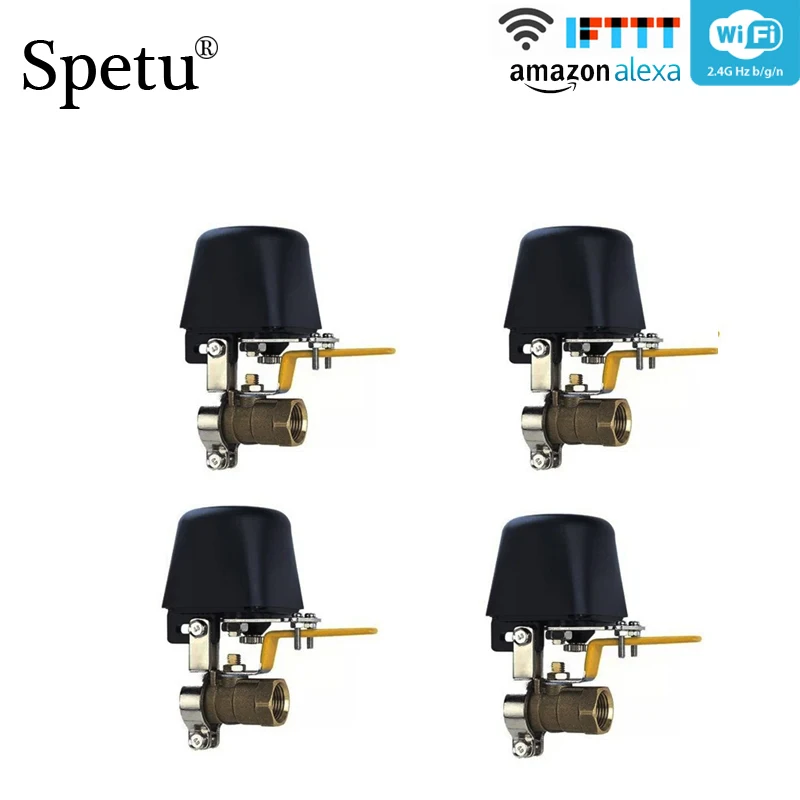 4pcs/Lot Smart WIFI Water Valve Wireless Valve Gas Water Home Automation System Control Work With Alexa and Google Home ,IFTTT
4pcs/Lot Smart WIFI Water Valve Wireless Valve Gas Water Home Automation System Control Work With Alexa and Google Home ,IFTTT