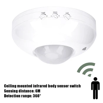 360 Degree Switch Home Motion Sensor Portable PIR PIR Motion Sensor Automatic Detector Light Switch Sensor
360 Degree Switch Home Motion Sensor Portable PIR PIR Motion Sensor Automatic Detector Light Switch Sensor