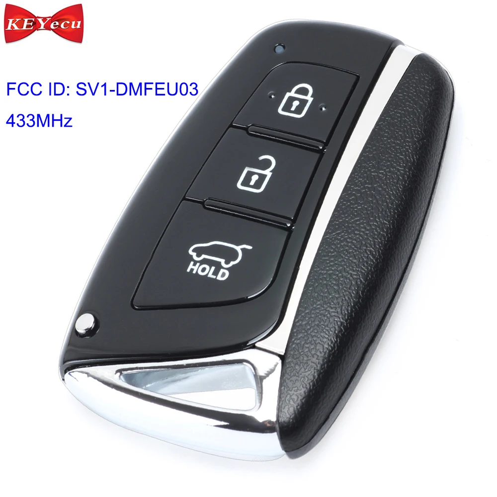 KEYECU for Hyundai Santa Fe 2012 2013 2014 2015 Remote Control Car Key Fob 3 Button 433MHz FCC ID: SV1-DMFEU03
KEYECU for Hyundai Santa Fe 2012 2013 2014 2015 Remote Control Car Key Fob 3 Button 433MHz FCC ID: SV1-DMFEU03