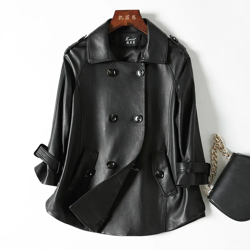 2019 Spring Autumn Genuine Leather Jacket Women Sheepskin Coat Windbreaker Cloak Korean Jackets for Women Veste Femme KFS18999-8
2019 Spring Autumn Genuine Leather Jacket Women Sheepskin Coat Windbreaker Cloak Korean Jackets for Women Veste Femme KFS18999-8