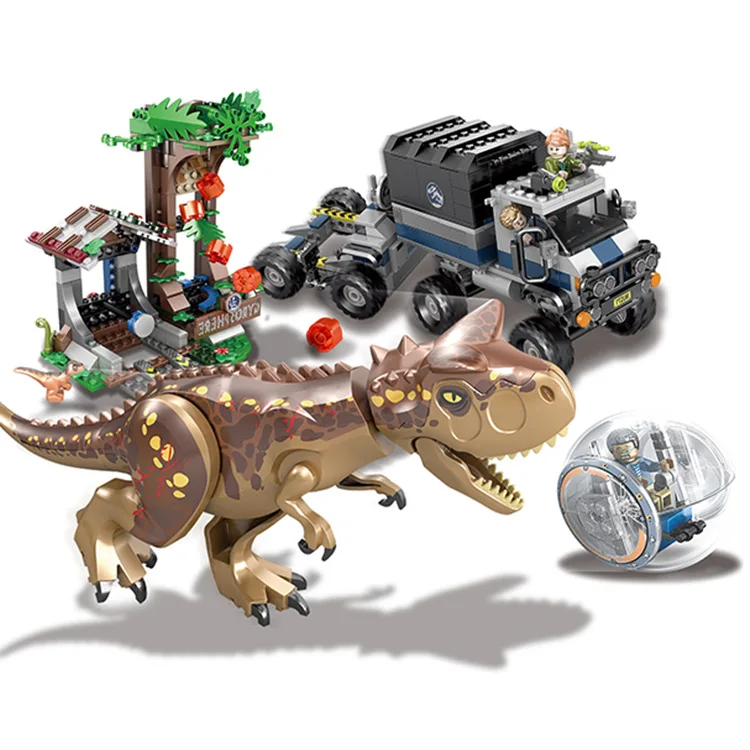 Legoing Jurassic World Park Figures Blocks Indominus Rex Dinosaur Compatible Legoings 75933 Jurassic Dinosaur Toys For Children