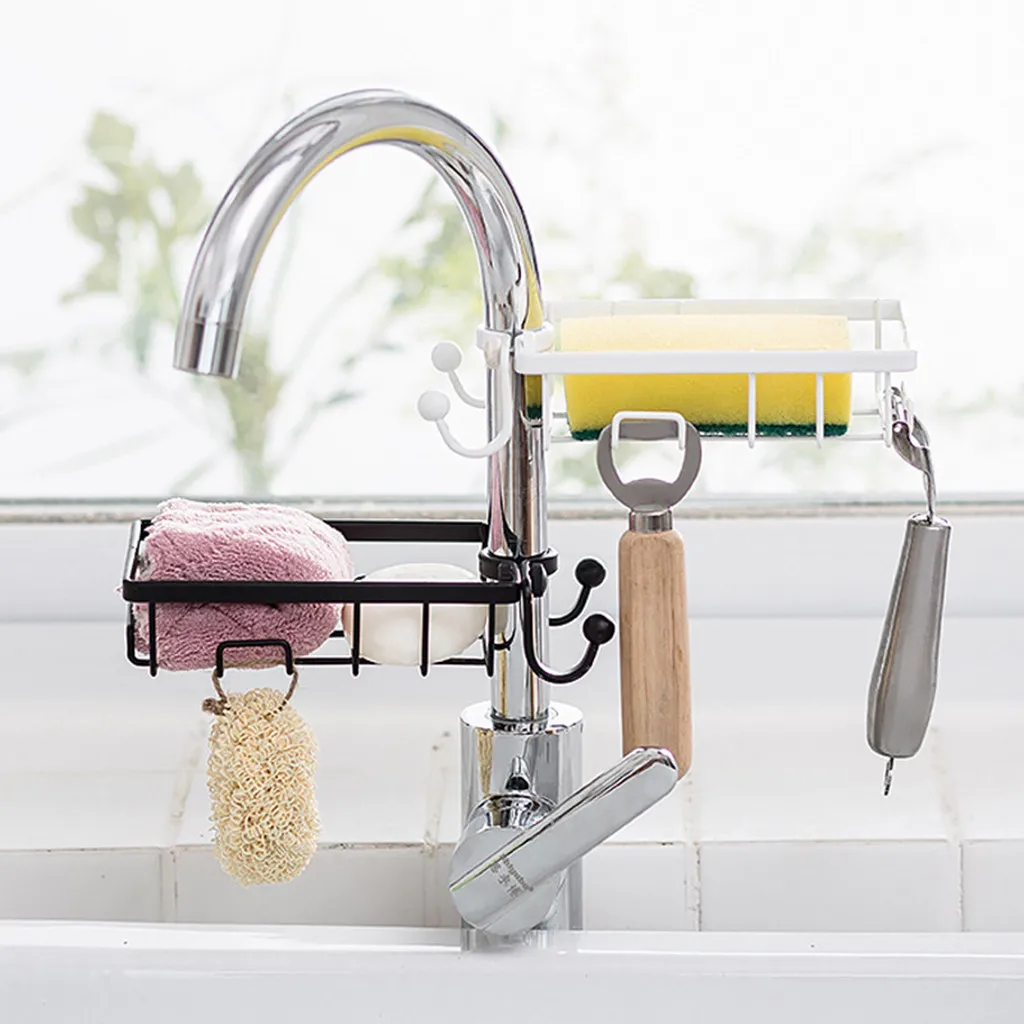 Kitchen Drainage Shelf Multifunctional Dishwashing Sink Soap Sponge Storage Rack Shelf Bathroom Hanger Sundries Organizers
Kitchen Drainage Shelf Multifunctional Dishwashing Sink Soap Sponge Storage Rack Shelf Bathroom Hanger Sundries Organizers