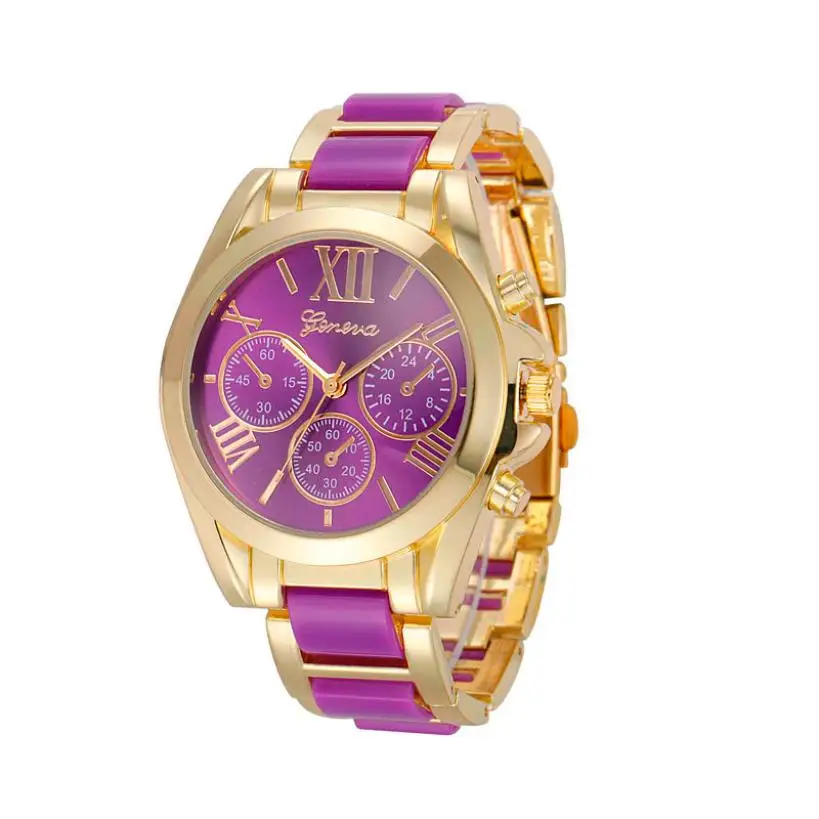 Timezone #25 Geneva Luxury Women Roman Numeral Gold Plated Metal/Nylon Link Watch
Timezone #25 Geneva Luxury Women Roman Numeral Gold Plated Metal/Nylon Link Watch