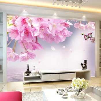 Romantic Pink Cherry Blossom Flower Wallpaper Living Room TV Bedside Backdrop Wall 3D Mural Home Decor Papel De Parede Floral 3D
Romantic Pink Cherry Blossom Flower Wallpaper Living Room TV Bedside Backdrop Wall 3D Mural Home Decor Papel De Parede Floral 3D