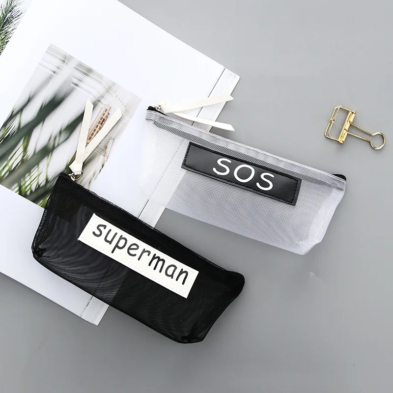 Fashion Transparent Pencil Case for girls Cute Nylon school pencil bag stationery pouch kids gift Office school Supplies Zakka
Fashion Transparent Pencil Case for girls Cute Nylon school pencil bag stationery pouch kids gift Office school Supplies Zakka