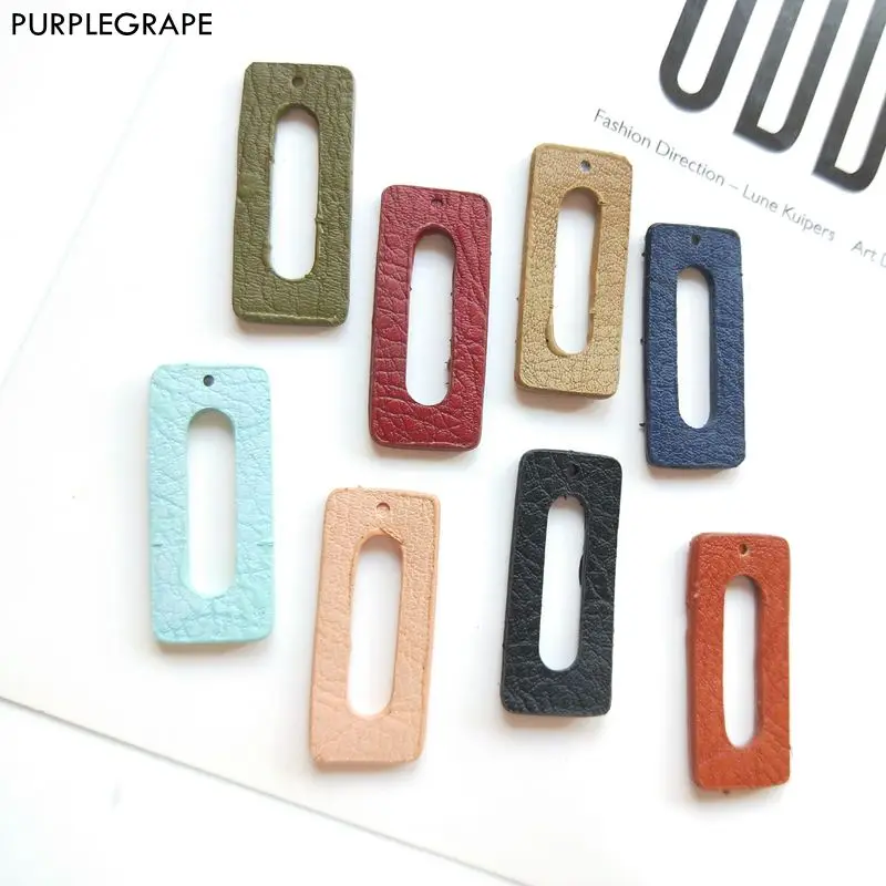 PURPLEGRAPE Minimalist European and American imitation leather geometric earrings accessories DIY handmade pendant a pack of 6
PURPLEGRAPE Minimalist European and American imitation leather geometric earrings accessories DIY handmade pendant a pack of 6