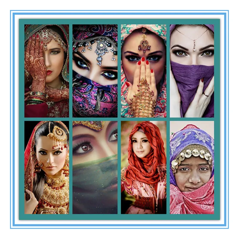 Full Square/Round Drill 5D DIY Diamond Painting "Indian Beauty Women" 3D Embroidery Cross Stitch Mosaic Rhinestone Home Decor
Full Square/Round Drill 5D DIY Diamond Painting "Indian Beauty Women" 3D Embroidery Cross Stitch Mosaic Rhinestone Home Decor