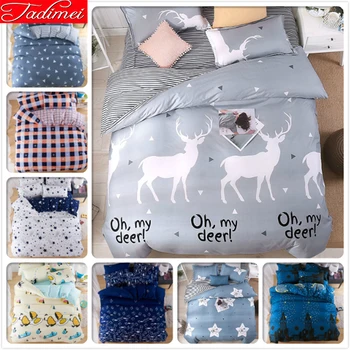 Grey Deer Pattern Duvet Cover 3/4 pcs Bedding Set Adult Kids Soft Cotton Bed Linen Single Double Queen King Size 150x200 180x220
Grey Deer Pattern Duvet Cover 3/4 pcs Bedding Set Adult Kids Soft Cotton Bed Linen Single Double Queen King Size 150x200 180x220
