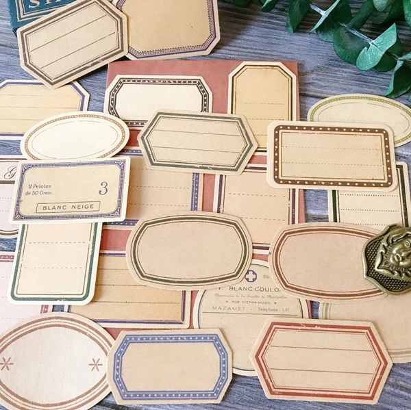KLJUYP 30pcs Vintage Kraft Paper Labels Stickers for Scrapbooking Happy Planner/Card Making/Journaling Project
KLJUYP 30pcs Vintage Kraft Paper Labels Stickers for Scrapbooking Happy Planner/Card Making/Journaling Project