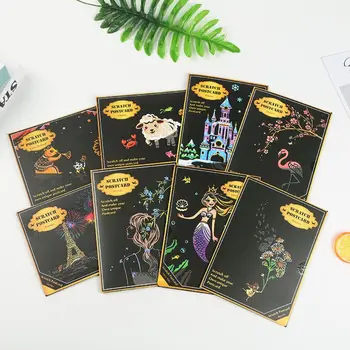 4Pcs/Set Creative Color Postcard Scraping Night Scenes Scratching Cartoon Animal Characters Greeting Cards
4Pcs/Set Creative Color Postcard Scraping Night Scenes Scratching Cartoon Animal Characters Greeting Cards
