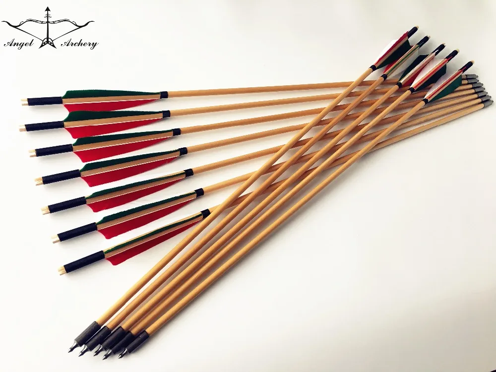 6PCS/12PCS Handmade cedar wooden arrows 3 COLORS wood arrow for Archery hunting arrows 28INCH-33INCH For Hunting
6PCS/12PCS Handmade cedar wooden arrows 3 COLORS wood arrow for Archery hunting arrows 28INCH-33INCH For Hunting