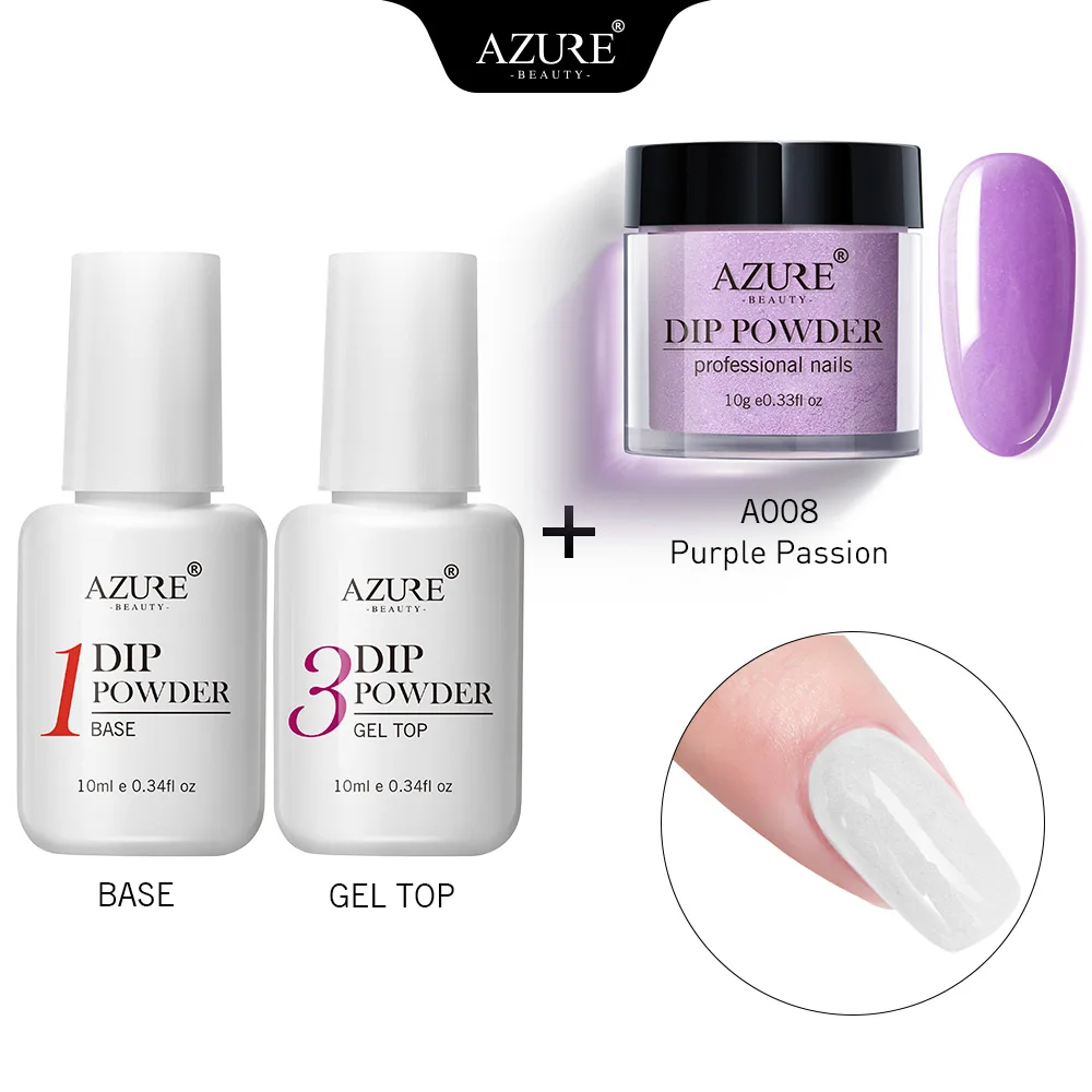 Azure Beauty 3Pcs/Lot Purple Color Dipping Powder Base Nail Coat Kits Shiny Dip Powder Nail Kits Gradient Color Nail Powder
Azure Beauty 3Pcs/Lot Purple Color Dipping Powder Base Nail Coat Kits Shiny Dip Powder Nail Kits Gradient Color Nail Powder