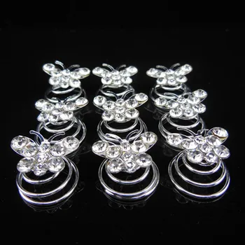 2015 New Fashion 120 Pcs Butterfly Bridal Wedding Prom Crystal Rhinestone Twists Spins Hair Pins Hair Clips Hair Accessory
2015 New Fashion 120 Pcs Butterfly Bridal Wedding Prom Crystal Rhinestone Twists Spins Hair Pins Hair Clips Hair Accessory