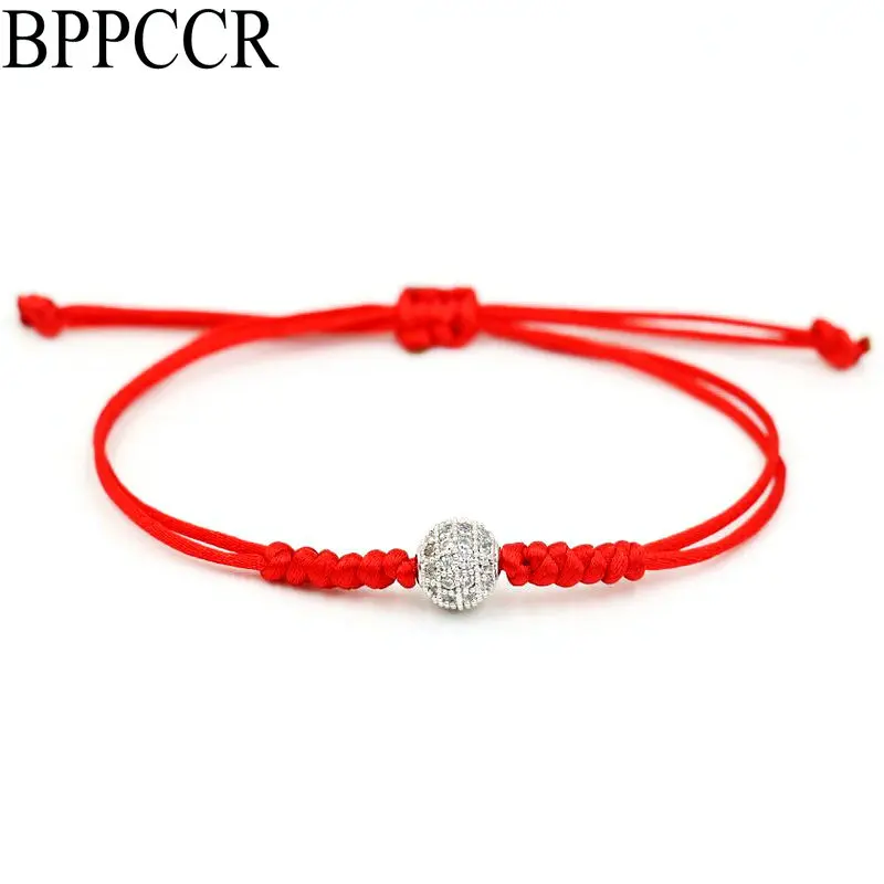 BPPCCR Micro Pave CZ Crystal Balls 8mm Red Rope Thread String Snake Knot Bracelet Love Lucky Bracelets For Women mujer pulseira
BPPCCR Micro Pave CZ Crystal Balls 8mm Red Rope Thread String Snake Knot Bracelet Love Lucky Bracelets For Women mujer pulseira