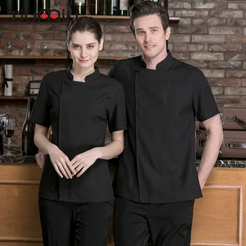Women Men Short-sleeve Kitchen Work Clothes High Quality Solid Color Chef Jacket Catering Restaurant Baker Uniform Wholesale
Women Men Short-sleeve Kitchen Work Clothes High Quality Solid Color Chef Jacket Catering Restaurant Baker Uniform Wholesale