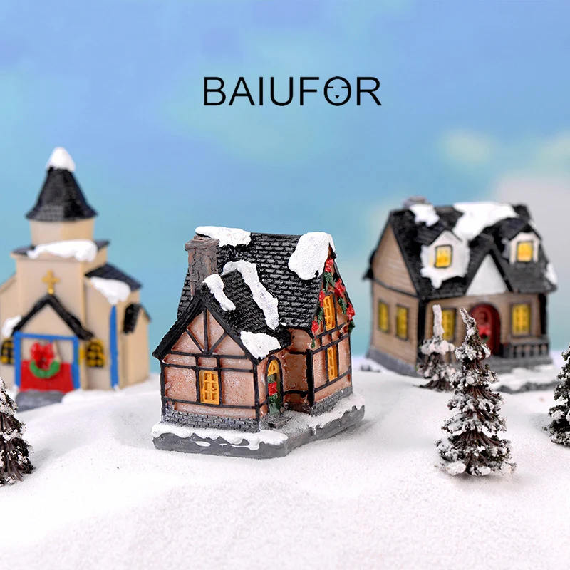 BAIUFOR Miniature Santa House & Villa Terrarium Figurines Fairy Garden Miniatures Mini Christmas Snow Landscape Children Gift
BAIUFOR Miniature Santa House & Villa Terrarium Figurines Fairy Garden Miniatures Mini Christmas Snow Landscape Children Gift