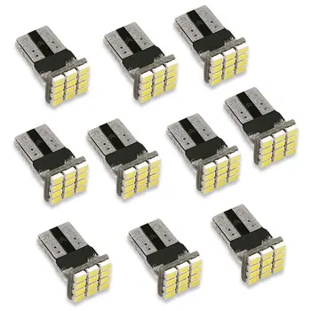 10PCS/Lot T10 3020 W5W 12-SMD Car White LED Light DC12V Canbus No Error Free Decoder Car External Lights License Plate Lamp
10PCS/Lot T10 3020 W5W 12-SMD Car White LED Light DC12V Canbus No Error Free Decoder Car External Lights License Plate Lamp
