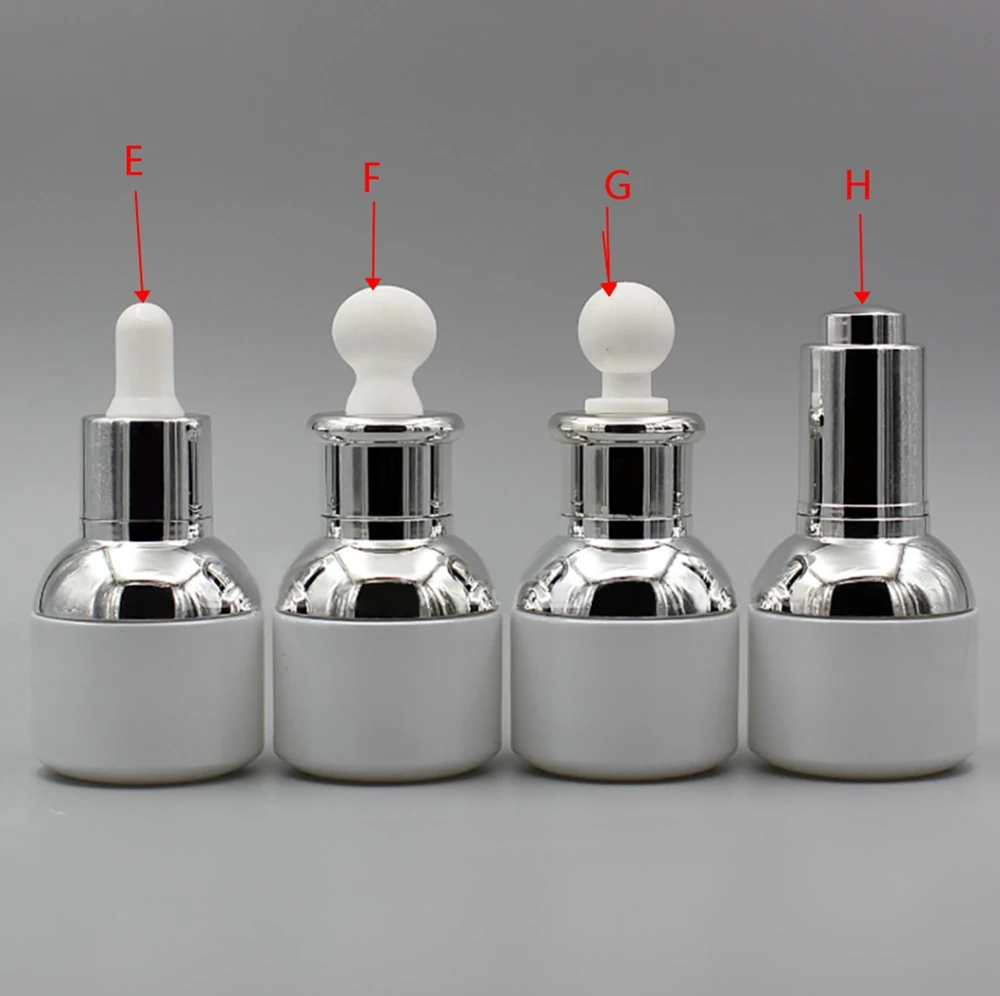 Luxury Essential Oil Packaging,30ml Pearl White Glass Bottle with Gold/Silver Dropper Cap
Luxury Essential Oil Packaging,30ml Pearl White Glass Bottle with Gold/Silver Dropper Cap