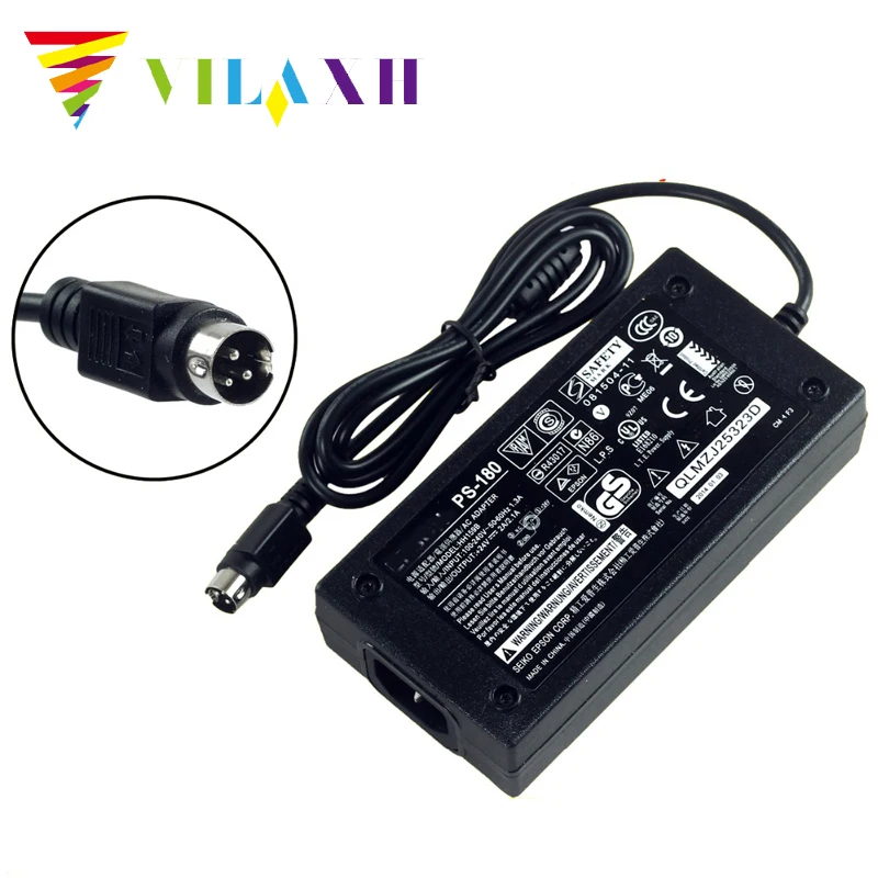 vilaxh TM-U220P u220p AC Adapter Charger Power Supply Cord For Epson PS180 PS179 Printer 24V 2A / 2.1A 3Pin
vilaxh TM-U220P u220p AC Adapter Charger Power Supply Cord For Epson PS180 PS179 Printer 24V 2A / 2.1A 3Pin