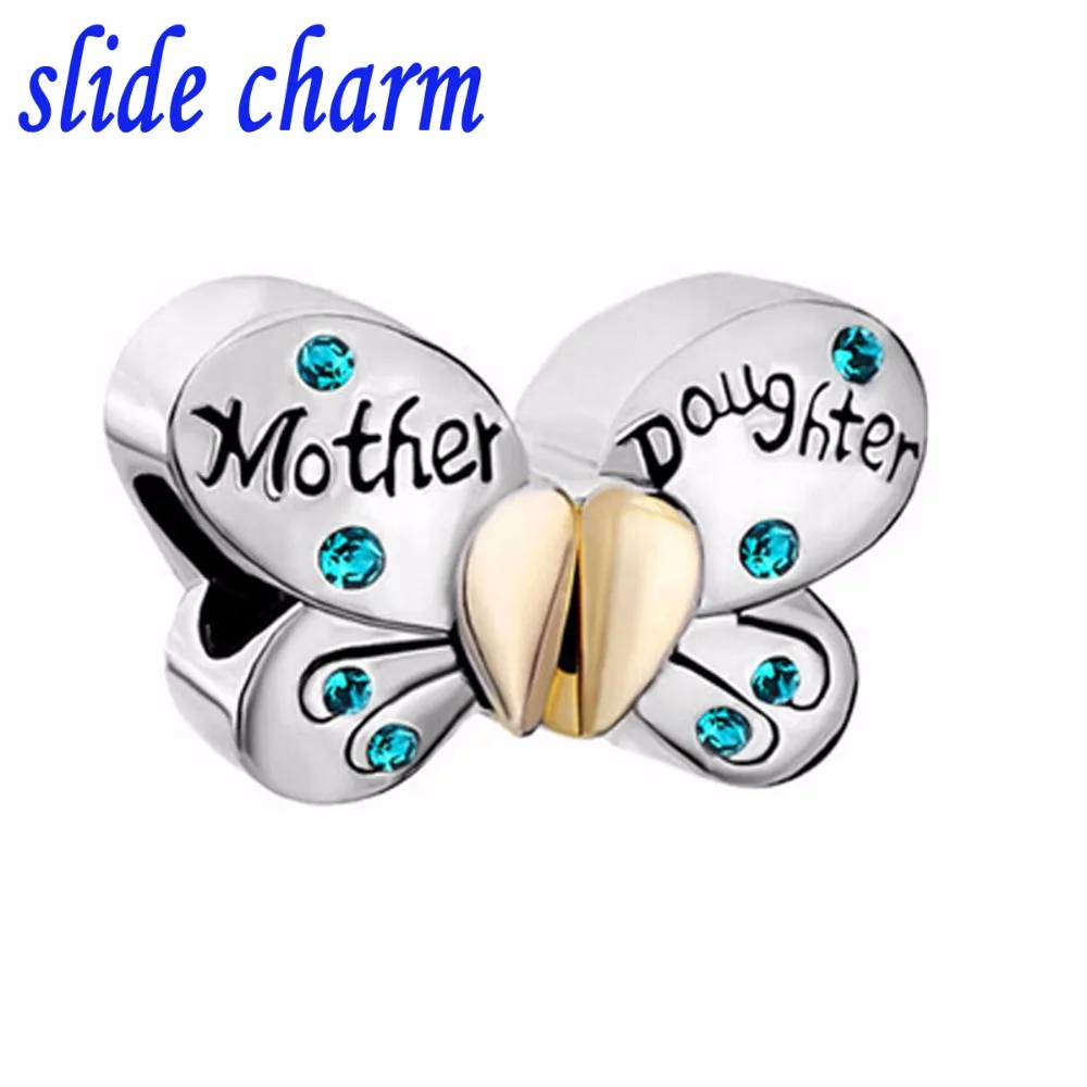slide charm Free shipping Mother daughter charms Separable butterfly blue-green crystal Heart mom
slide charm Free shipping Mother daughter charms Separable butterfly blue-green crystal Heart mom