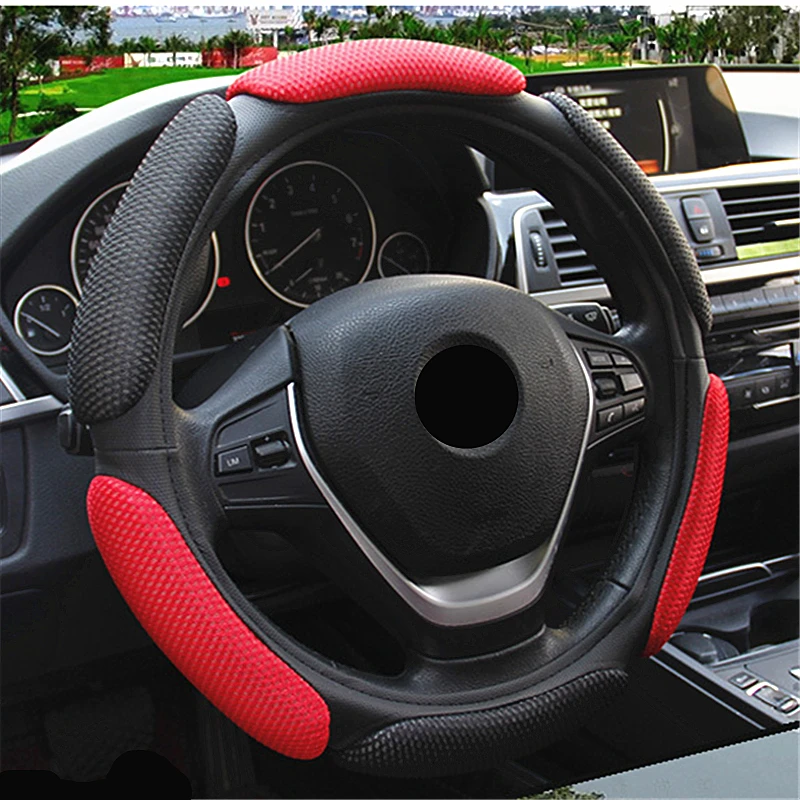 Free Shipping 3D Sandwich Mesh Car Steering Wheel Cover Four Seasons Universal Car Directional Cover Suitable for 38CM
Free Shipping 3D Sandwich Mesh Car Steering Wheel Cover Four Seasons Universal Car Directional Cover Suitable for 38CM