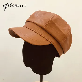 Fibonacci 2019 Retro High Quality PU Beret Faux Leather Octagonal Hat Cap The French Artist Women Beret
Fibonacci 2019 Retro High Quality PU Beret Faux Leather Octagonal Hat Cap The French Artist Women Beret